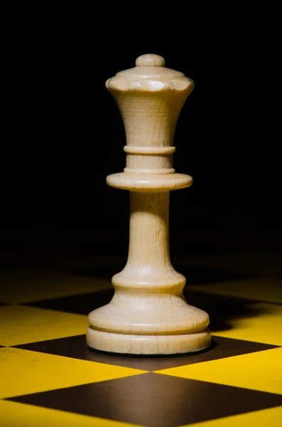Chess concept with various pieces — Stock Photo, Image
