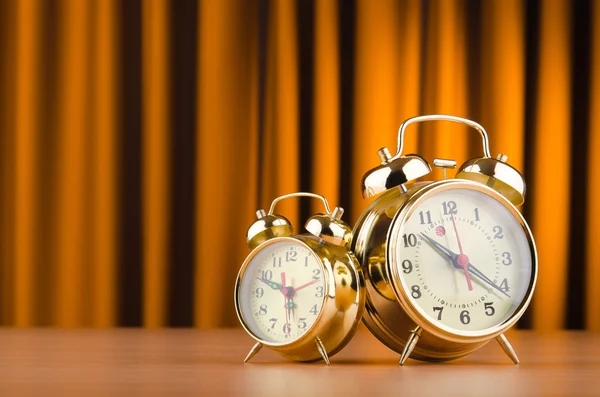 Alarm clocks in time concept — Stock Photo, Image