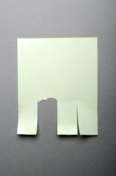 Κόβετε το χαρτί ειδοποίηση στον τοίχο — Φωτογραφία Αρχείου