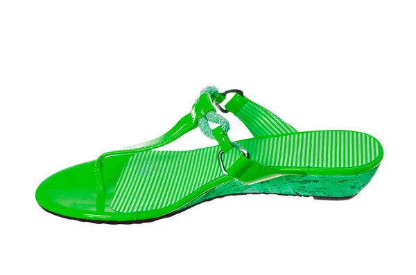 화이트에 여름 화려한 신발 — 스톡 사진
