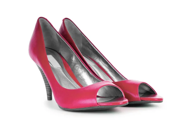 Zapatos femeninos rojos en concepto de moda —  Fotos de Stock