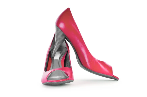 Zapatos femeninos rojos en concepto de moda — Foto de Stock