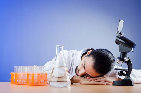stock image Young chemist in the lab