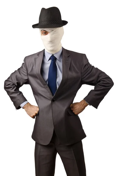 Człowiek pokryta Bandaże — Zdjęcie stockowe