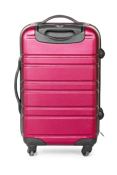 stock image Luggage concept with case on the white