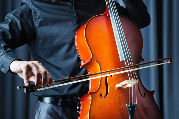 stock image Man playing the cello