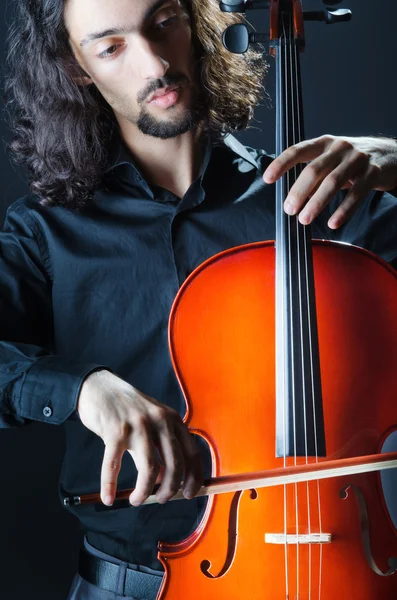 Man spelen de cello — Stockfoto