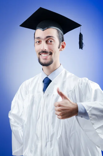 Młody mężczyzna student absolwent — Zdjęcie stockowe