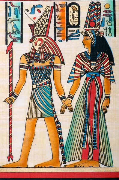 埃及历史概念与纸莎草纸 — 图库照片
