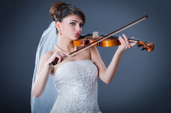 stock image Beautiful bride in studio shooting