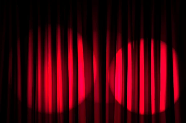 stock image Brightly lit curtains in theatre concept