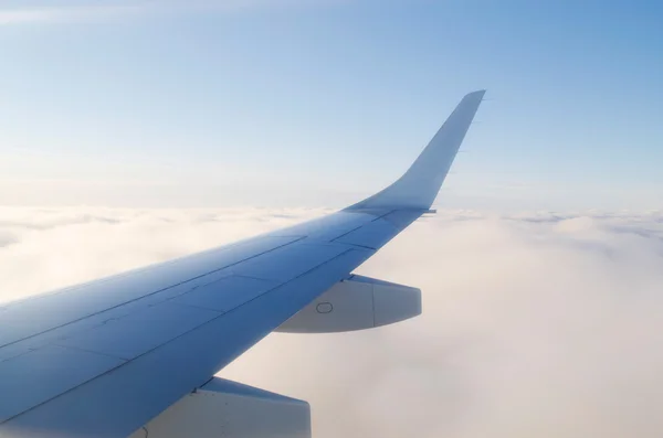 Ala di aeroplano da finestra — Foto Stock