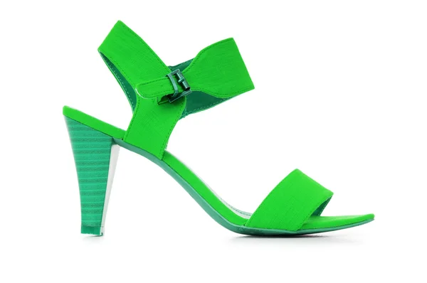Zapatos femeninos verdes en concepto de moda — Foto de Stock
