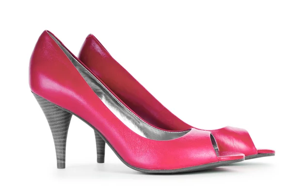 Κόκκινα παπούτσια γυναικεία μόδα έννοια — Φωτογραφία Αρχείου