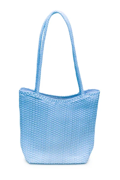 Жіночий аксесуар - стильна сумка на білому — стокове фото