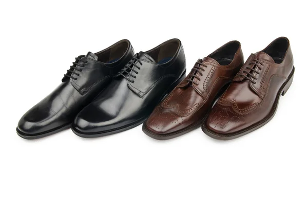 Mannelijke schoenen in mode concept Rechtenvrije Stockafbeeldingen