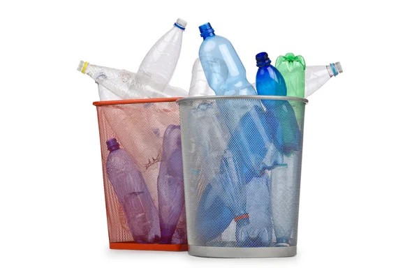 stock image Plastic bottles in recycling concept