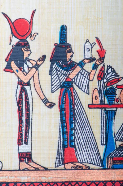 Fragmento de papiro egipcio —  Fotos de Stock