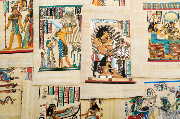 Ägyptisches Geschichtskonzept mit Papyrus — Stockfoto