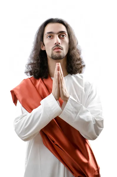 Jezus Chrystus personifacation na białym tle — Zdjęcie stockowe