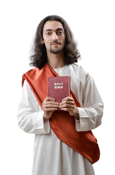 Ježíš Kristus personifacation izolované na bílém — Stock fotografie