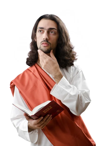 Jésus Christ personnifacation isolé sur le blanc — Photo