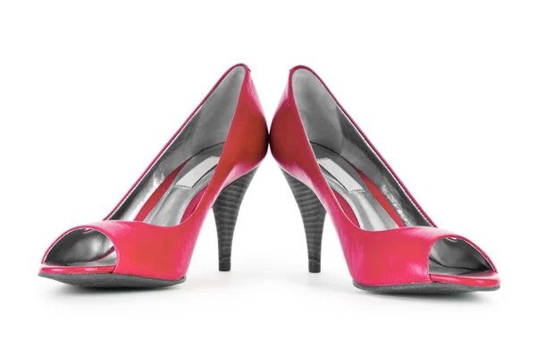 빨간색 여성 신발 패션 개념 — 스톡 사진