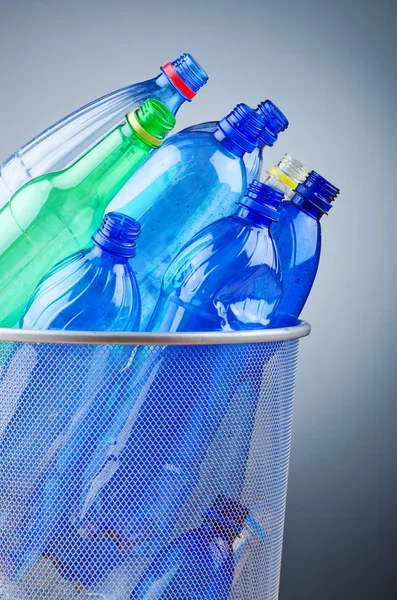 Concept of recycling with plastic bottles — Stock Photo, Image
