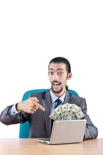 Businessman with american dollars — Stock Photo, Image