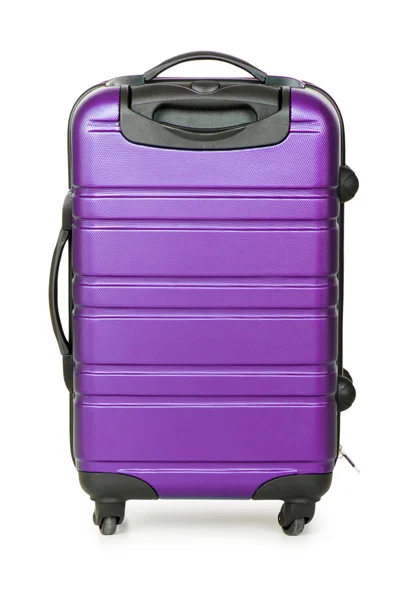 stock image Luggage concept with case on the white