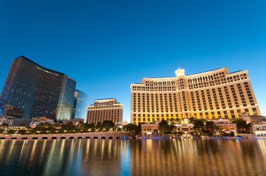 Las Vegas - 11 Sep 2010 - Bellagio Hotel Casino during sunset clipart