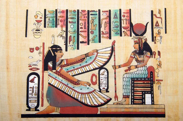 Koncepcja historii Egiptu Papirus — Zdjęcie stockowe