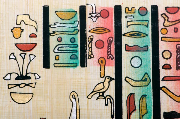 Concept d'histoire égyptienne avec papyrus — Photo