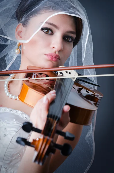 stock image Beautiful bride in studio shooting