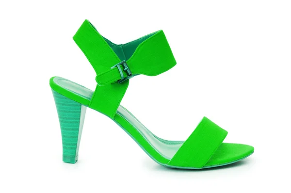 Zapatos femeninos verdes en concepto de moda — Foto de Stock