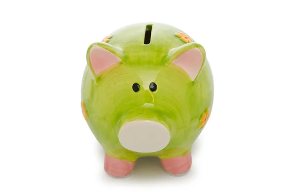 Piggy bank isolated on the white background — Stock Photo, Image