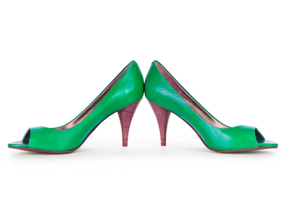 Chaussures Femme Vert dans le concept de la mode — Photo