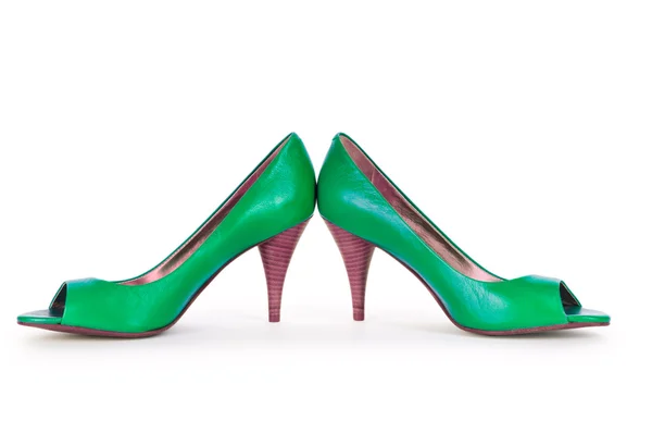 stock image Green Female shoes in fashion concept