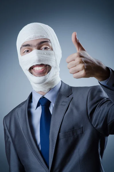 Man covered in medical bandages — Stock Photo, Image