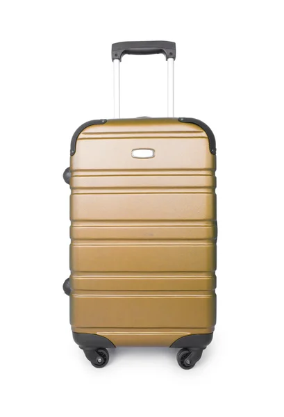 Concepto de equipaje con funda en el blanco — Foto de Stock