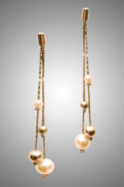 Güzellik moda kavramı Küpeli