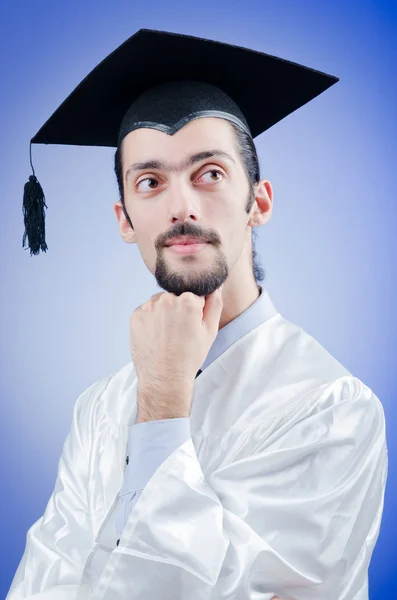 Ung manlig student examen — Stockfoto
