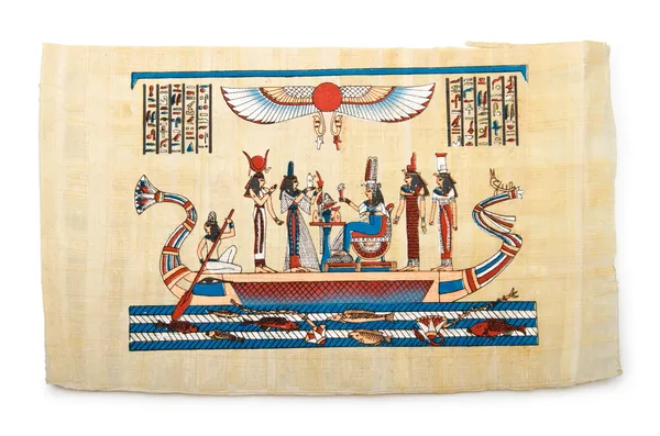 Egyptisk papyrus som bakgrund — Stockfoto