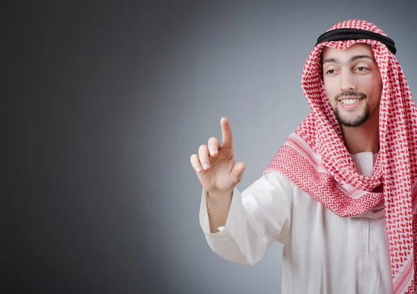 Arabische op virtuele knoppen te drukken — Stockfoto