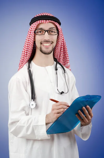 Arabiska läkare i studio fotografering — Stockfoto