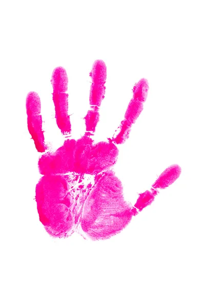 Hand print on the white — Stock Photo, Image