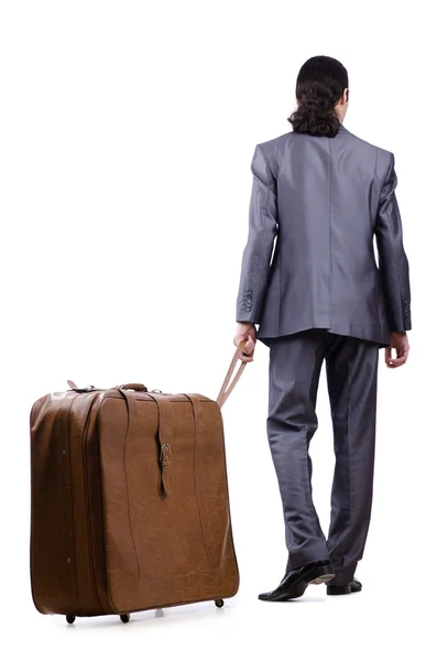 Business travel concept with businessman — Stock Photo, Image