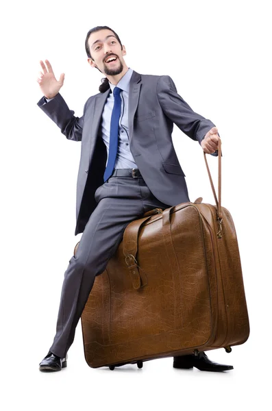 Concepto de viaje de negocios con hombre de negocios — Foto de Stock