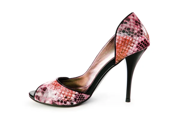 Röda kvinnligt skor i fashion-konceptet — Stockfoto