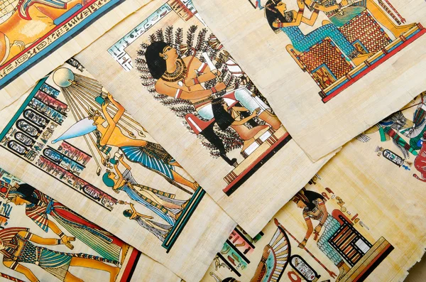 Egyptische geschiedenis concept met papyrus — Stockfoto